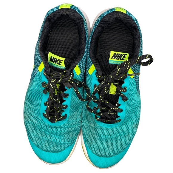 NIKE Flex‎ Experience RN5 teal and lime running shoes - Picture 8 of 11